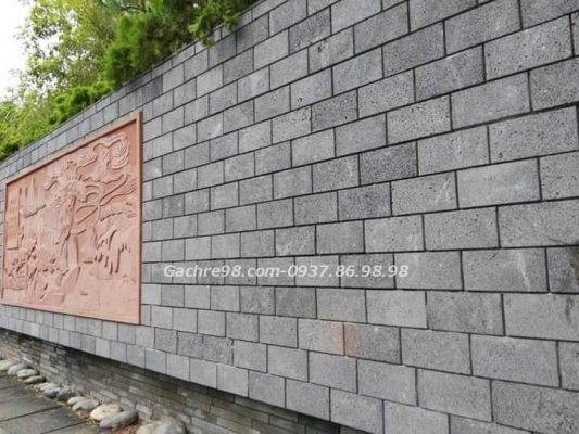 Đá ong ốp tường mặt tiền