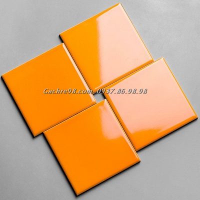 Gạch thẻ 10x10 màu cam sậm