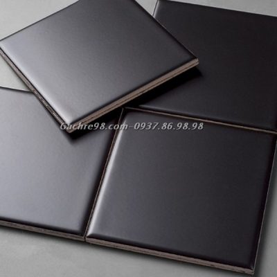 Gạch thẻ 10x10 màu đen mờ hcm