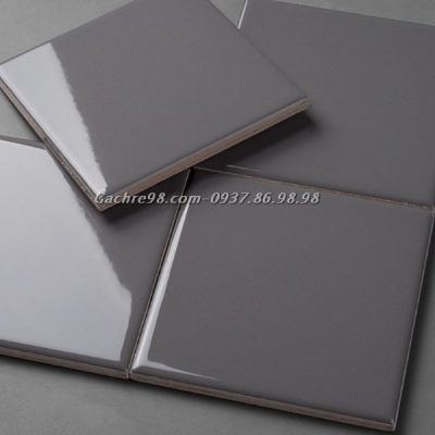 Gạch thẻ 10x10 màu xám bóng