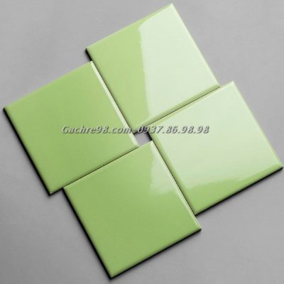 Gạch thẻ 10x10 màu xanh nõn