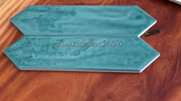Gạch thẻ lục giác xanh