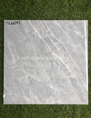 Gạch lát nền bóng kiếng 60x60 giả đá màu xám