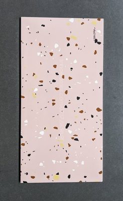 Gạch đá mài terrazzo màu hồng 600x1200