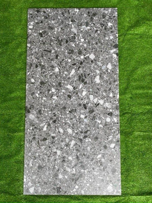 Gạch terrazzo 600x1200 màu xám