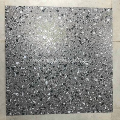 Gạch terrazzo 60x60 nhám xám