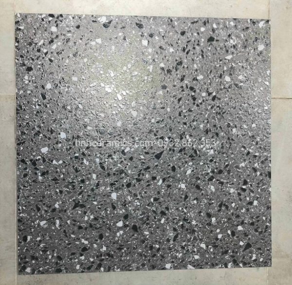 Gạch terrazzo 60x60 nhám xám