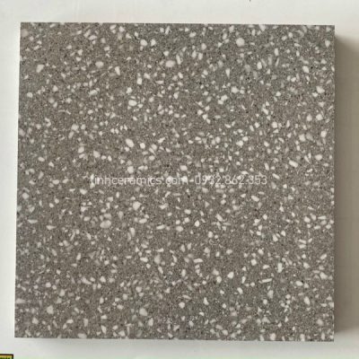 Gạch terrazzo 60x60 xám lát nền