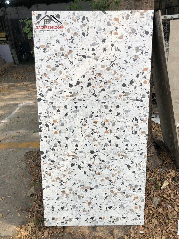 Gạch terrazzo 600x1200 lát nền phòng khách