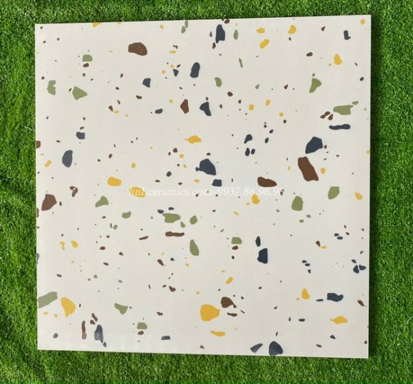 Gạch terrazzo 600x600 lát nền nhà tắm