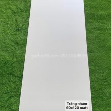 Gạch trắng mờ 600x1200 Ấn Độ chống trơn