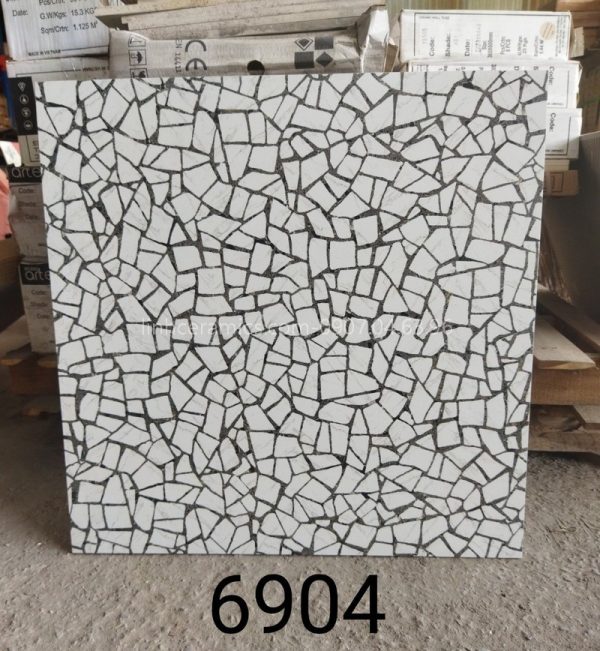 Gạch giả đá mài 60x60 lát quán cà phê 6904