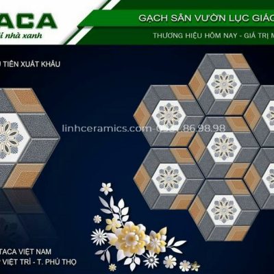 Gạch lục giác giá rẻ lát sân vườn