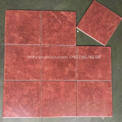 Gạch bông đỏ giả cổ 20x20 đẹp