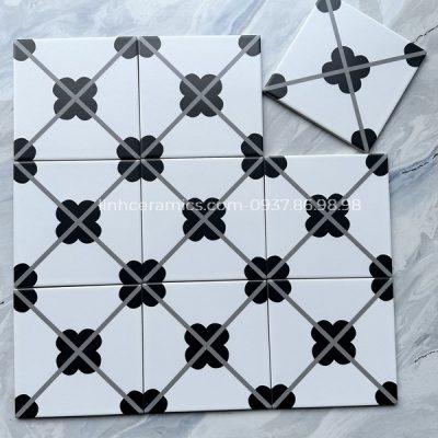 Gạch bông đơn sắc lát nền phòng khách 20x20