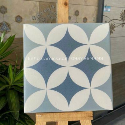 Gạch bông HCM 20x20 màu xanh dương