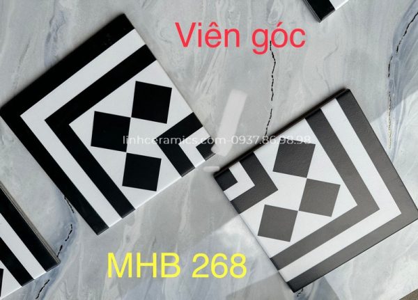 Gạch bông viền góc giá rẻ 20x20