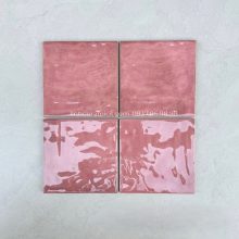 Gạch thẻ màu hồng 120x120 ốp tường