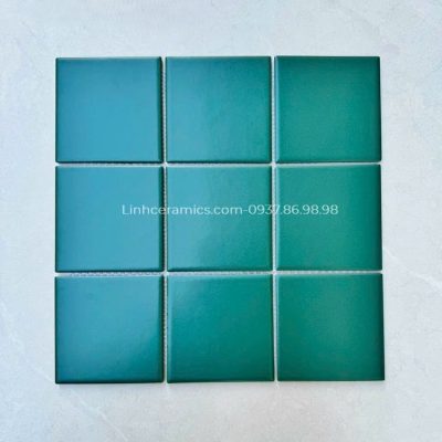 Bán gạch 10x10 HCM màu xanh