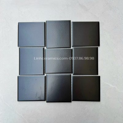 Gạch 10x10 men mờ màu đen