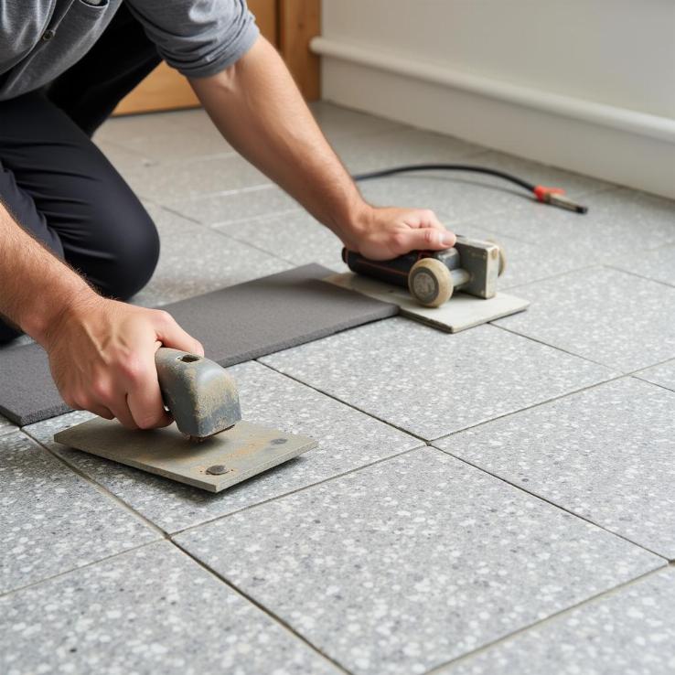 Chuẩn bị bề mặt lát gạch terrazzo