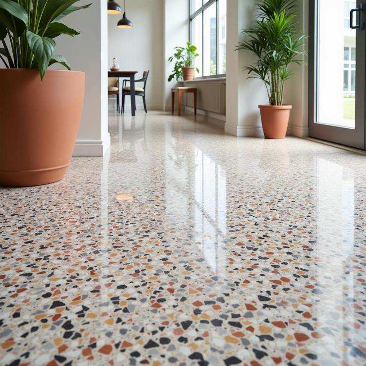 Gạch Terrazzo Hiện Đại Cho Không Gian Sang Trọng